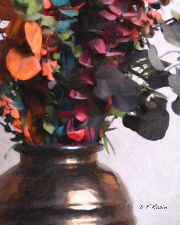 FLowers In Copper Vase